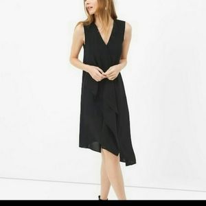 White House Black Market Asymmetrical A Line Neutral Contemporary Dress Size 6